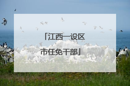 江西一设区市任免干部